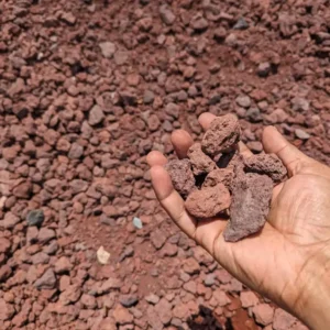 Red Lava Rock