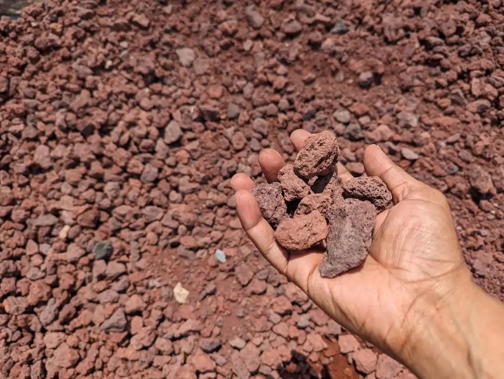 Red Lava Rock